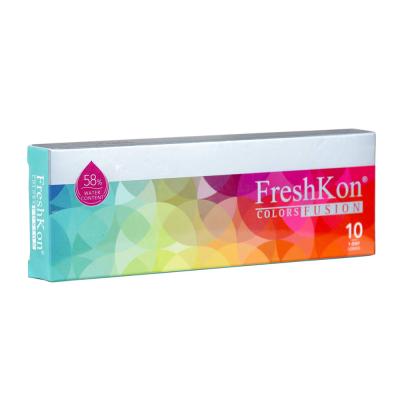 China Etafilcon A Color Fusion 1Day 30pcs FreshKon Daily Disposable Soft Colored Cosmetic Contact Lenses for sale