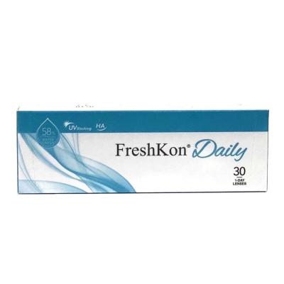 China Etafilcon FreshKon One Daily Clear Disposable Soft Contact Lenses 30pcs for sale