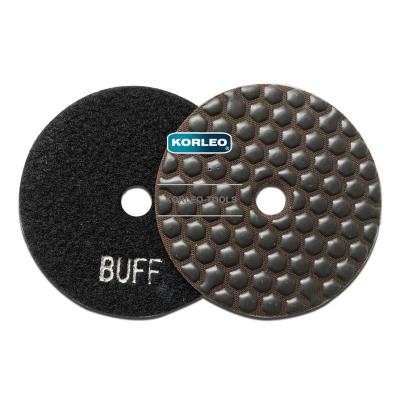 China Stone Polishing 4 Inch 100MM Black Dry Polishing Polish Pads For Stone for sale