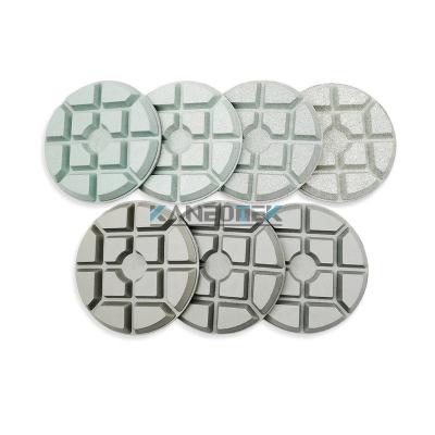 China KANEOTEK 7 Steps Resin Concrete Bond Decorative Abrasive Concrete Floor Polishing Pads For Stone, Concrete, Terrazzo for sale