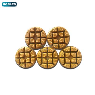 China Concrete Floor Grinder Copper And Resin Bond Polishing Pads for sale