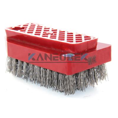 China Automatic Polishing Line KANEOTEK Ficker Steel Wire Antiquing Brushes for Granite Marble Stone for sale