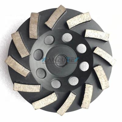 China KANEOTEK Aluminum 6 INCH Diamond Grinding Cup Wheels For Concrete Agglomerated Coatation Revomal Flooring by 150mm for sale