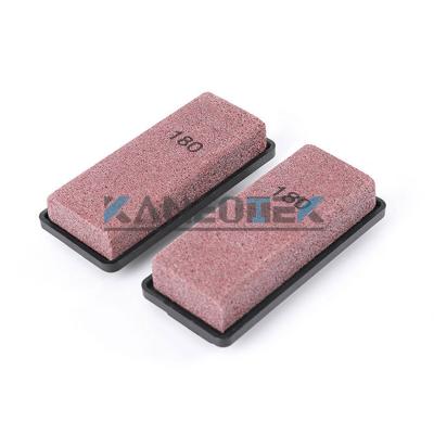 China Final Polishing Surface On Lux Nylon Dry Using Buff Stone Abrasives Pressed By KANEOTEK Fickert For Granite Marble Polishing Stone for sale