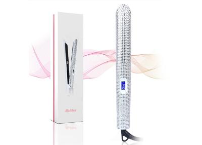 Chine Redresseur magnifique de cheveux de Nano-titane de fausse pierre redressage professionnel plat de tension de fer et de bigoudi de 1 pouce double à vendre