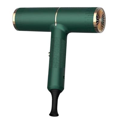 China Fashion Hair Dryer green Ionic Travel Blow Dryer Low Noise High Speed for sale