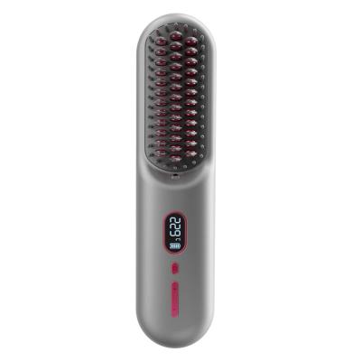 China 110V 220V Electric Hair Dryer Brush With LCD Display And Negative Ion Technology for sale