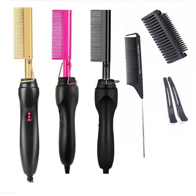 China Heating Comb Hair Straightener Heat Combs Ceramic Multifunctional Copper Electric Hot Comb for sale