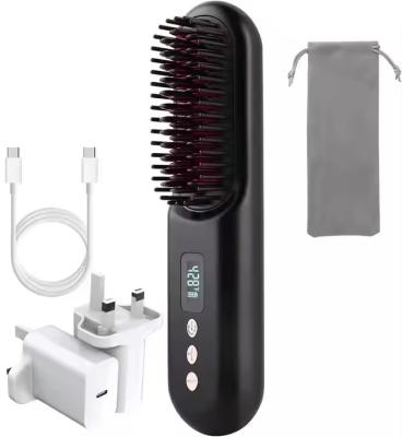 China Travel Electric Hair Straightener Comb with USB Rechargeable and 6 feet Cord Length for sale