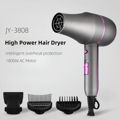 China Secador de pelo de motor de 1800W AC para salón profesional de rendimiento con cable de alimentación de 2m Seca rápida sin frizz en venta