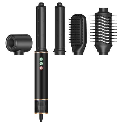 China 220V 5 in 1 Speed Hot Air Styler Professional Frizz-Free Blow Dryer Brush Curl Straighten with Travel Bag 3 Gear Cold for sale