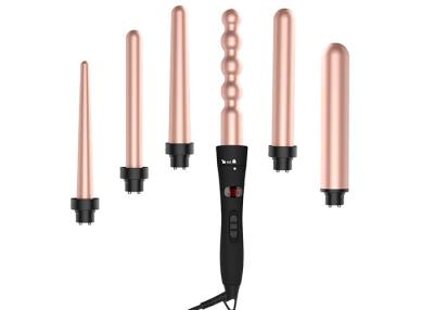 China Vara que se encrespa de Ulta del hierro principal del cambiador del PTC Heater Automatic Lcd Hair Curler 6 en venta