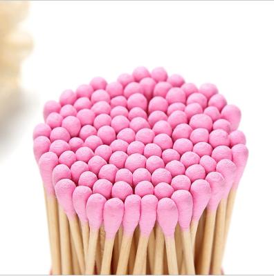 China Q Tips Eco-Friendly Bamboo Cotton Swabs for sale