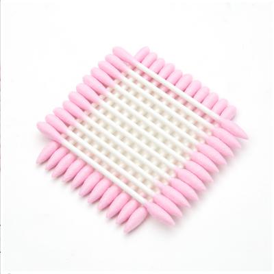 China Pure Paper Cotton Swab Eco - Friendly With Pink Color for sale