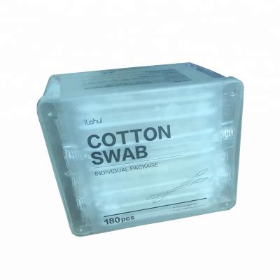 China Eco - Friendly Individually Packing Hotel Cotton Bud In Box for sale