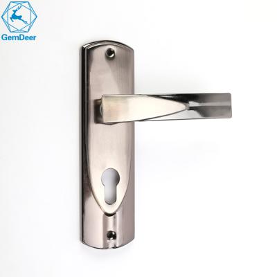 China Custom iron plate handle iron door bathroom cheap price morden design door lock for sale