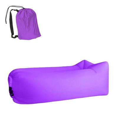 China Portable Camping Ultralight Inflatable Sofa Lazy Bag 3 Season Down Sleeping Bag Inflatable Air Bed Sofa Couch Stretching Products 2020 for sale