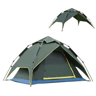 China Camouflage Game 2 Or 3 Person / Field Camping Outdoor 4 Season Automatic Tents Family Windproof for sale