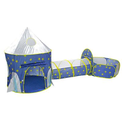 China Sports Toy Sleepover Party Kids Teepee Tent With Tunnel And Sea Ball Pool for sale