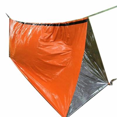 China Wholesale Camouflage/Field Outdoor Game Rescue Survival Shelter 2 Person Emergency Survival Waterproof Tent for sale