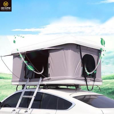 China Outdoor Camping Car Top Tent Shell Car Roof Tent For Sale Water Proof Acome Hard Foldable Car Roof Top Tent Camping for sale