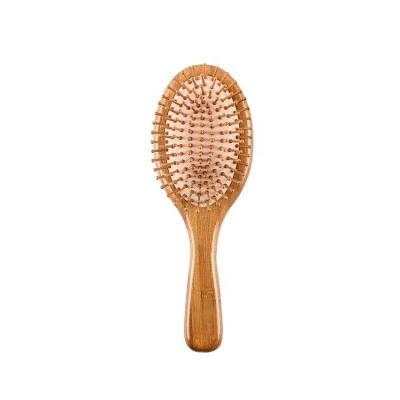 China Eco-Friendly Bamboo Hair Brush Bristle Cushion Bamboo Hairbrush Hair Brush With Custom Engraved Logo for sale