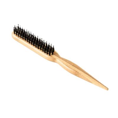 China 2021 Luxury Compact Eco-friendly Custom Comb Medium Rat Tail Combs Bamboo Hair Brush for sale