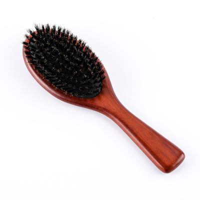 China Waterproof Over 16 Years Experience Professional Pure Boar Stiffens Eco-Friendly Wooden Hair Brush Hair Brush With Boar Bristle for sale