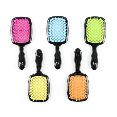 China Professional Waterproof Hair Massage Comb Salon Hair Care Styling Tool Anti Static Hairbrush Anti Static Massager Girls Ponytail Head Comb for sale