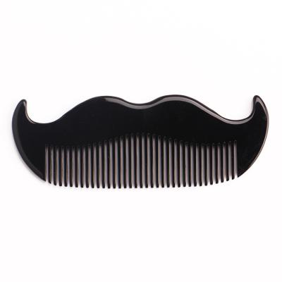 China Pocket Home High Quality Custom Handmade Hair Acetate Black Logo Beard Comb For Man for sale