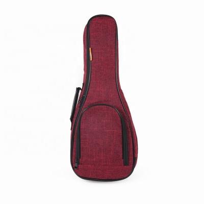 China Popular cotton canvas ukulele bag for soprano concert tenor waist cartoon ukulele bag high quality ukelele bag for sale