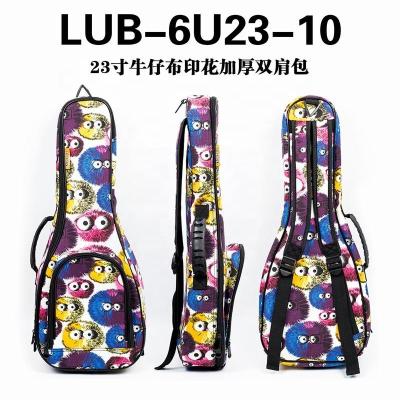 China Popular high quality ukulele bag for soprano concert tenor waist cartoon fashionable ukulele bag from bag manufacture factory for sale