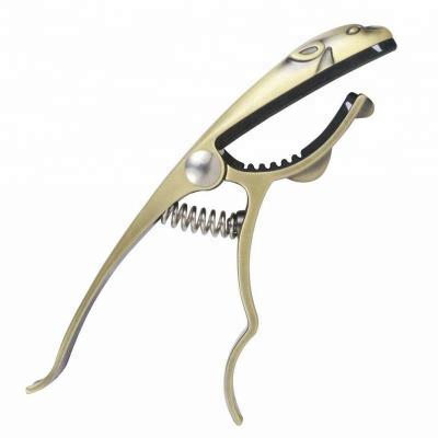 China Durable Leopard Metal Guitar Zinc Alloy Capo Special Style For Acoustic Guitar OEM Factory Manufacture for sale