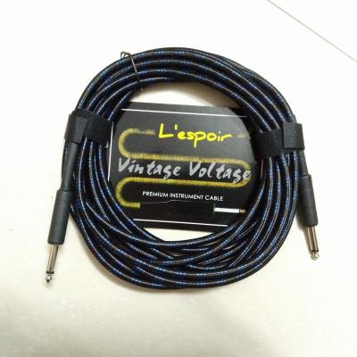 China 3M 6M guitar 10m cabel factory GUITAR Lespoir guitar cable straight with jack 6.5 for sale