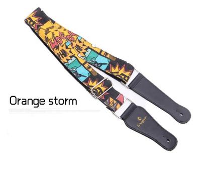 China GUITAR OEM Canvas Printed Guitar Straps Factory Manufacture Guitar Straps for sale