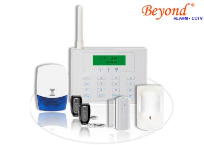 China Dual Network GSM PSTN Alarm System with touch keypad and wireless doorbell for sale