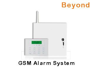 China LCD GSM Metal Case Commercial Alarm Systems with 16 Wired zones 31 Wireless zones for sale