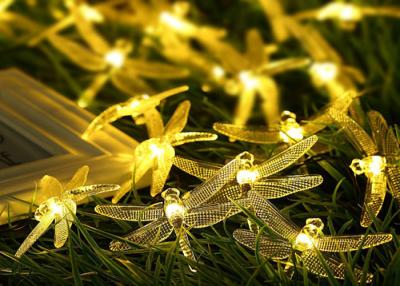 China Outdoor Decorative Dragonfly Solar String Lights With Motion Sensor Copper Cable for sale