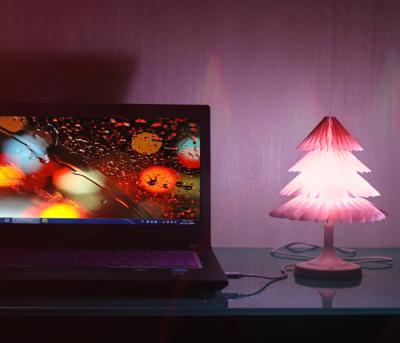 Cina Luce notturna principale decorativa dell'albero di Natale con i cambiamenti del commutatore e di colore del sensore di tocco in vendita