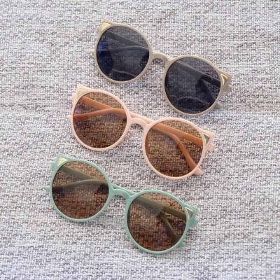 China Fashion Sunglasses Glafors Oversized Kids Sunglasses Round Frame UV400 Protection Sun Lenses Kids Cute Glasses for sale