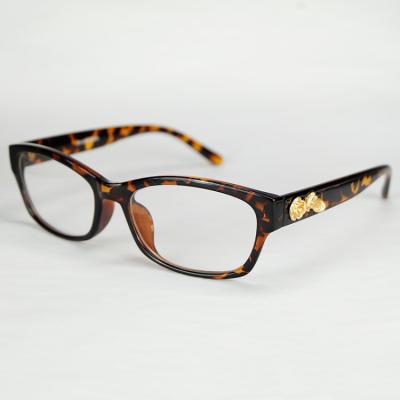 China Plastic& 3D Metal Sunglasses Gold Cutout View Rose Optical Frame Classic Plastic for sale