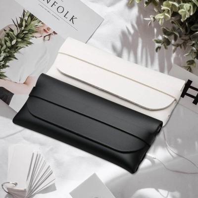 China PU Leather Glass Case Fashion Women Sunglasses Box Portable PU Leather Glasses Bag Leather Hand Made PVC Sunglasses Case for sale