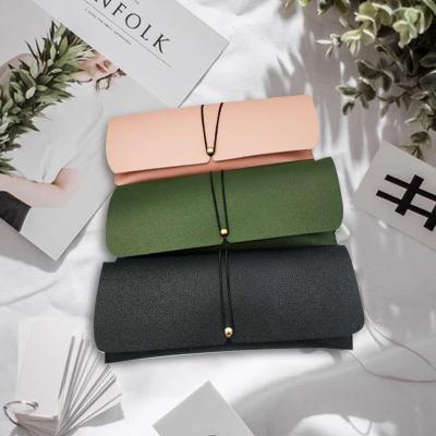 China PU Leather Glasses Case Storage Bag Fashionable Sun Glasses PVC Sun Glass Case Multicolor Soft Leather Bag Wholesale for sale