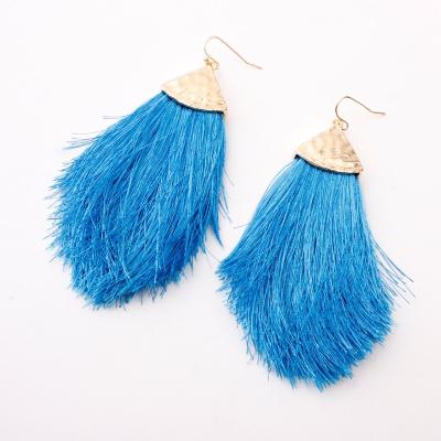 China BOHEMIA Fashion Jewelry Fringe Earrings Combine Cotton Yarn Arrow Tassel Ear Drop 12 Colors Women Earrings for sale