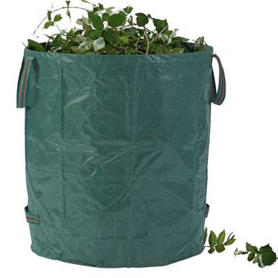 China Collapsible Lawn Garden Waste Bag Leaf Collector Leaf Yard Sack Garden Trash Bag for sale