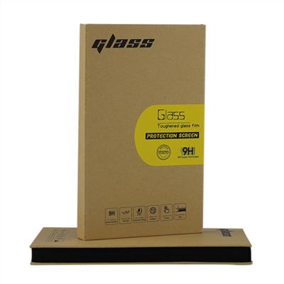 China Recyclable cardboard manufacturer can customizeadvanced mobile phonescreen protective film tempered glass kraft paper box, for sale