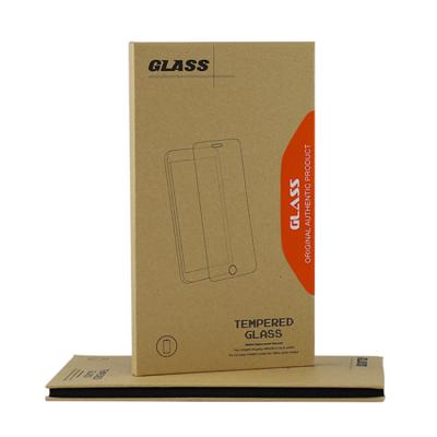 China Recyclable luxury mobile phone screen protector packaging glass carton, UV cured film courier transport box, suitable for iPhone11 for sale