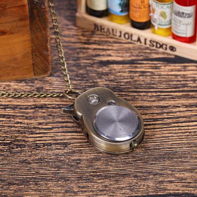 China Antique Pocket Watch With Zinc Alloy Chain With Oval Chain And 25x42mm Twist Color Plated Antique Bronze Owl Glass Approx for sale