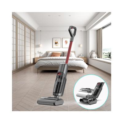 China Rechargeable Battery Dry & Wet Vacuum cleaner Cordless floor cleaner Self-cleaning Mop Floor washing machines for sale