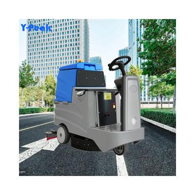 China Hotels Battery Operated Industry Electric ride on Floor Scrubber Dryer Machine automatic commercial floor scrubber for sale